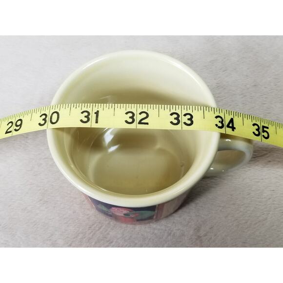 Susan Zulauf Soup Coffee Mug 3 1/4" Christmas Holiday Ceramic Yellow 14oz - Picture 15 of 15